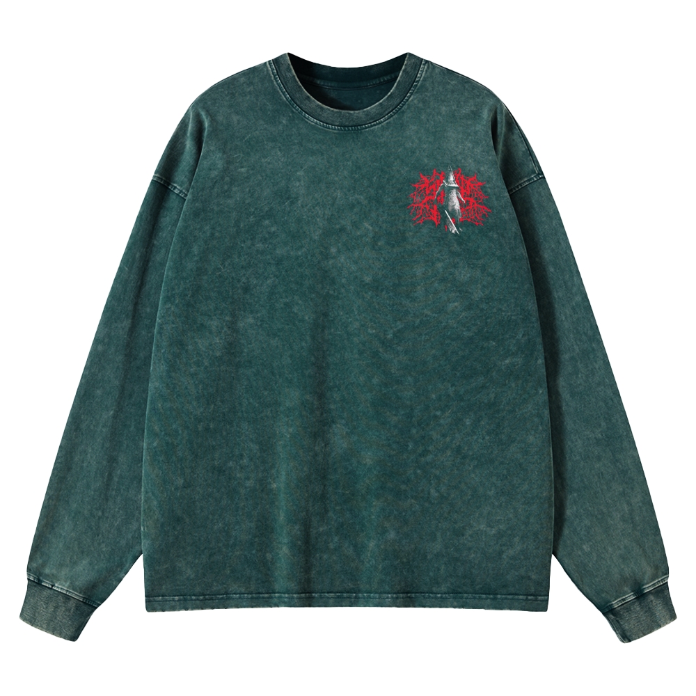 Restless Dream Washed Long-Sleeved T-Shirt 