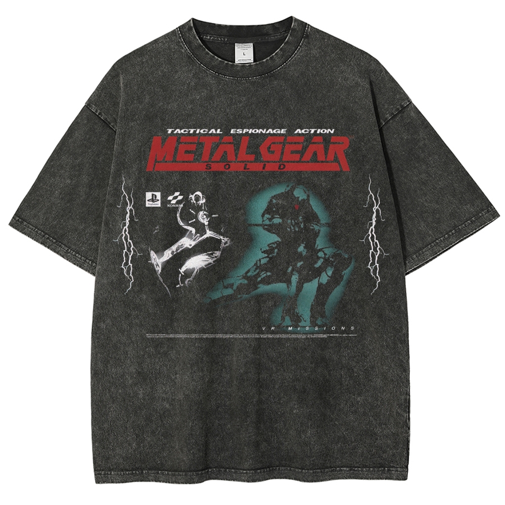 Tactical Espionage Action Graphic Retro Washed T-Shirt