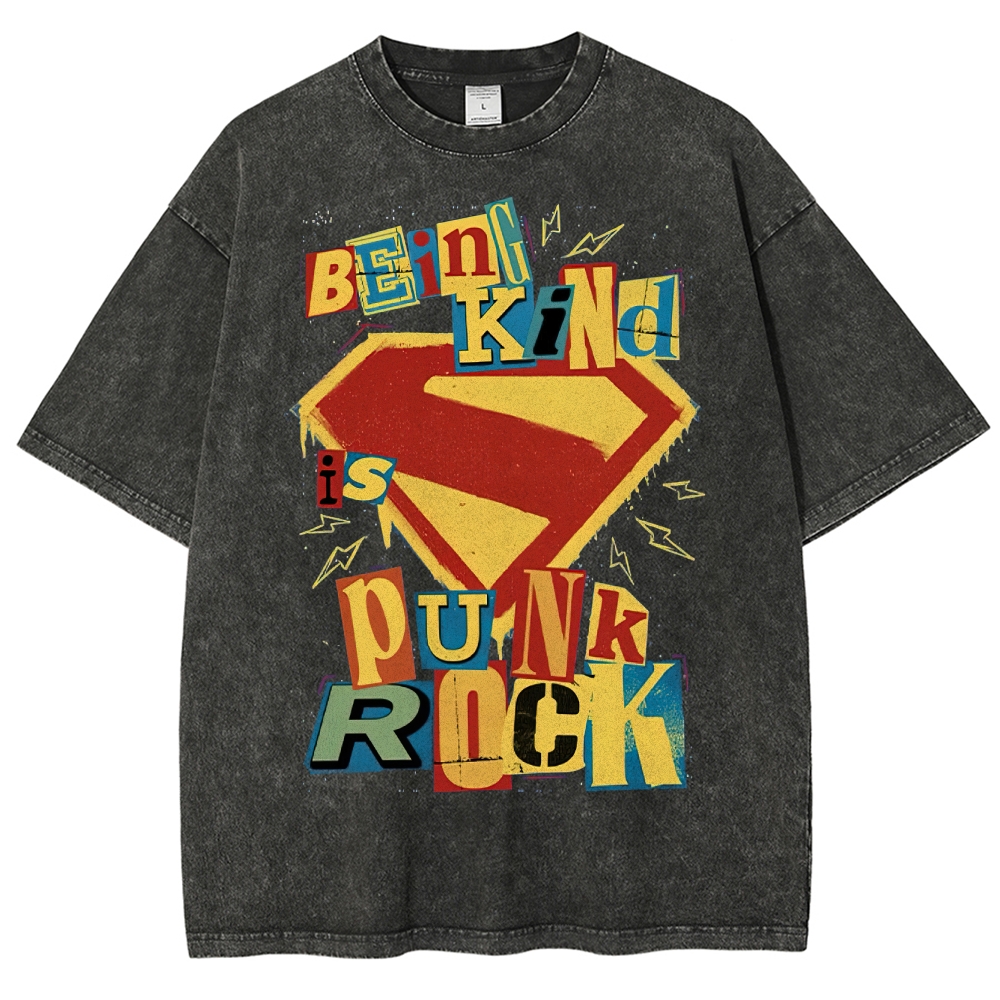 Kindness Is Punk Washed T-Shirt 
