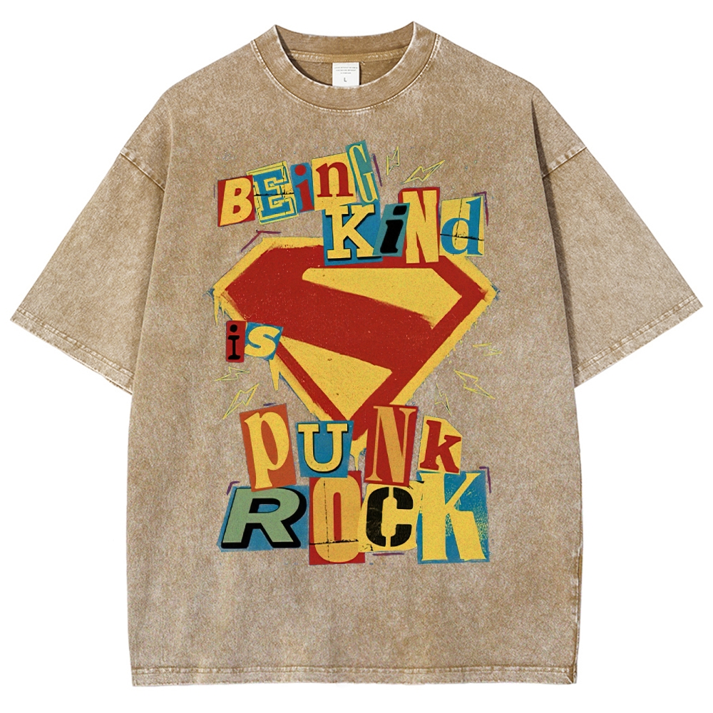 Kindness Is Punk Washed T-Shirt 