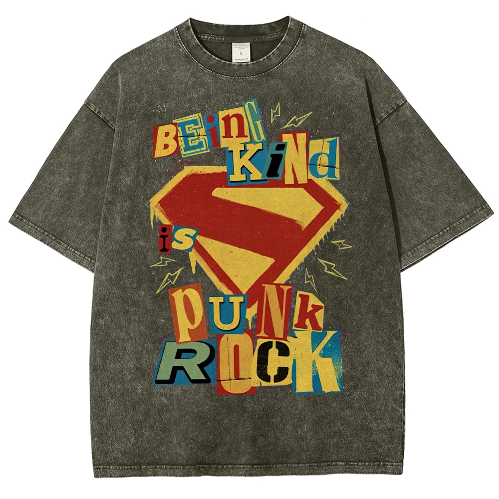 Kindness Is Punk Washed T-Shirt 