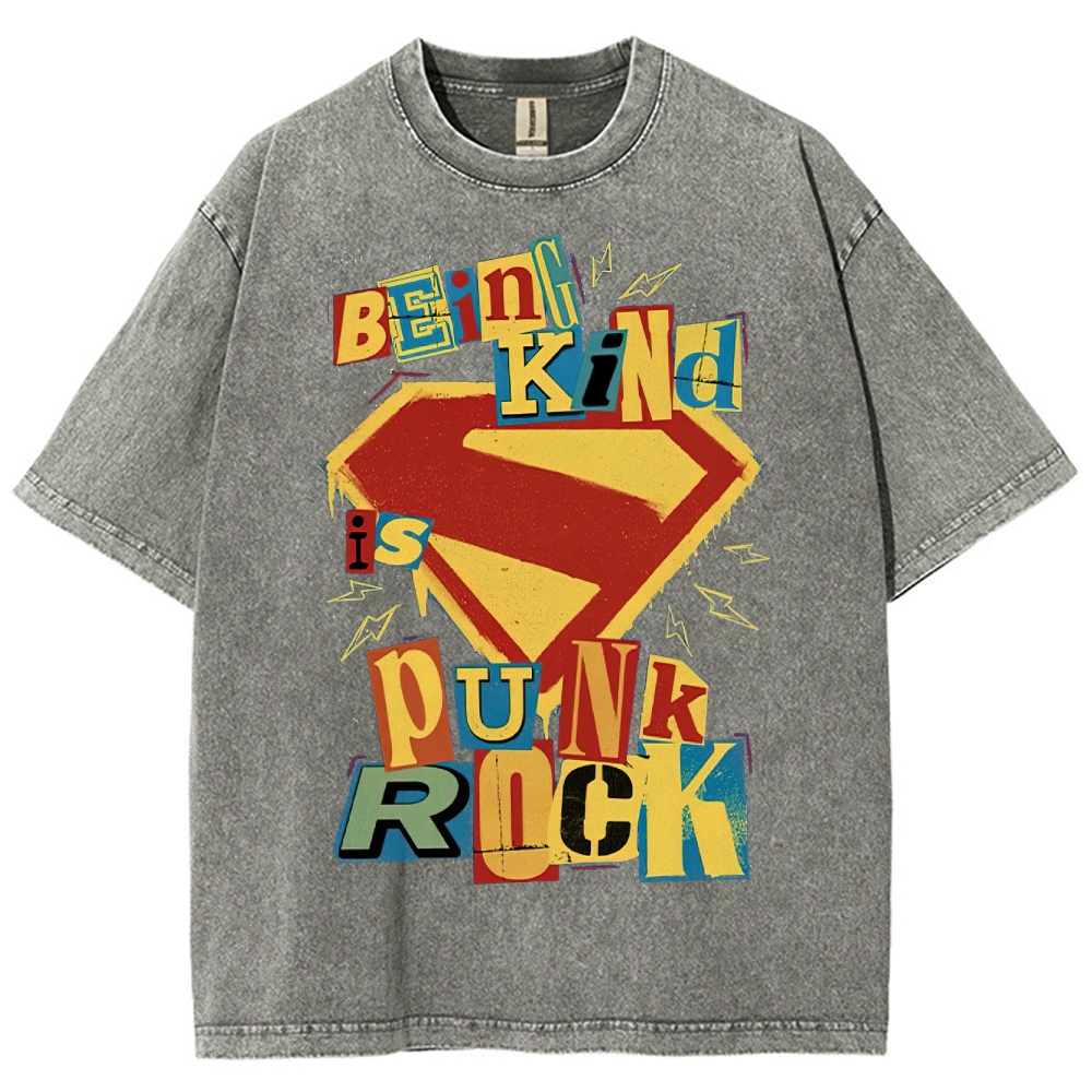 Kindness Is Punk Washed T-Shirt 