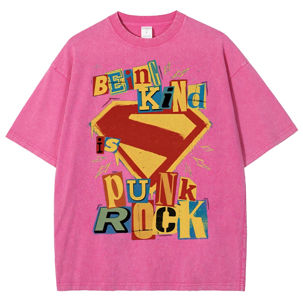 Kindness Is Punk Washed T-Shirt 
