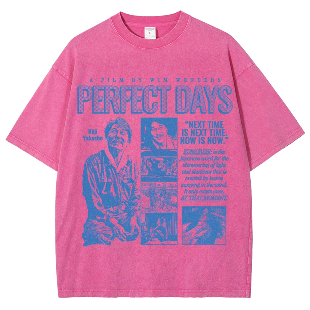 Slice-of-Life Drama Character Graphic Retro Washed T-Shirt