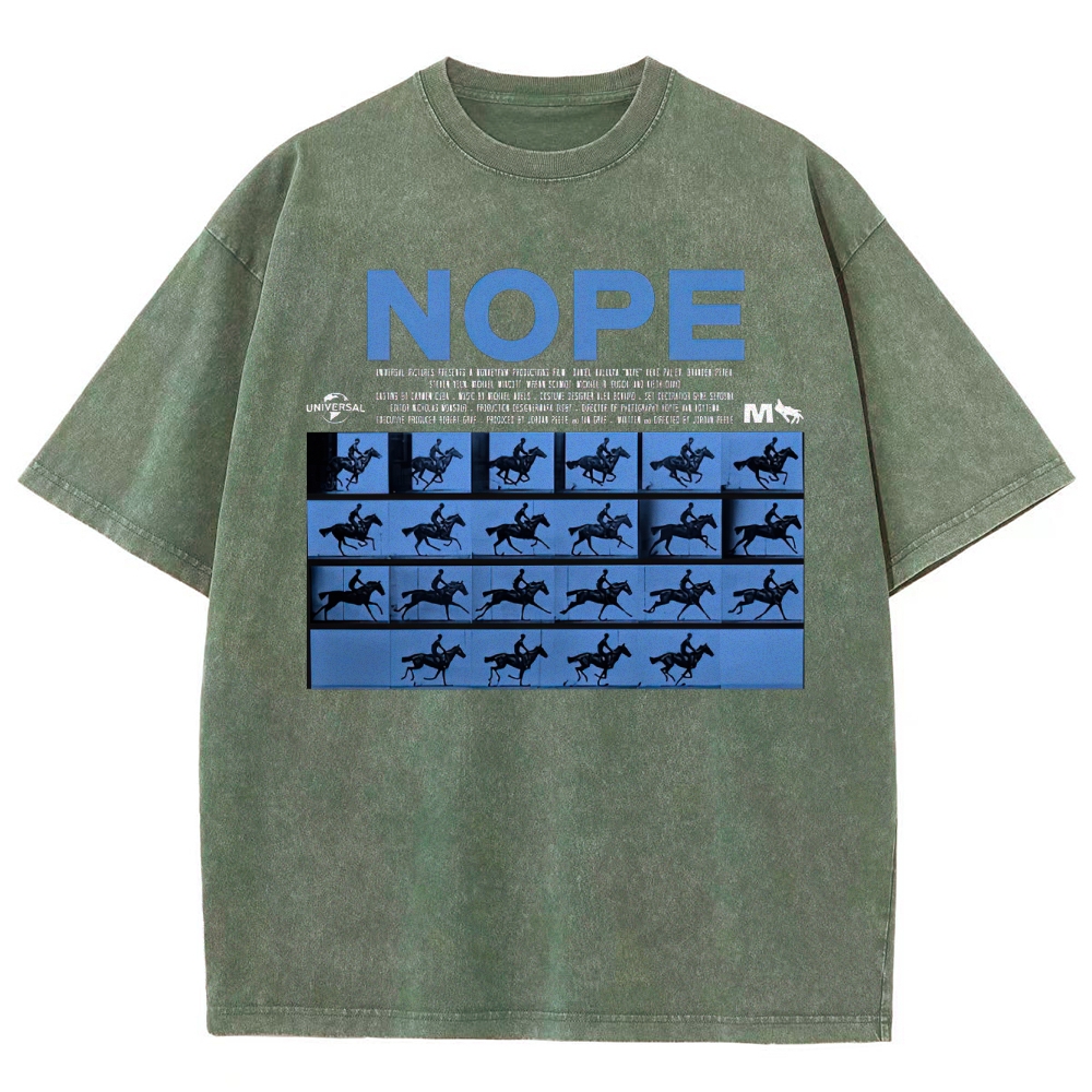 Sci-Fi Horror Western Graphic Retro Washed T-Shirt