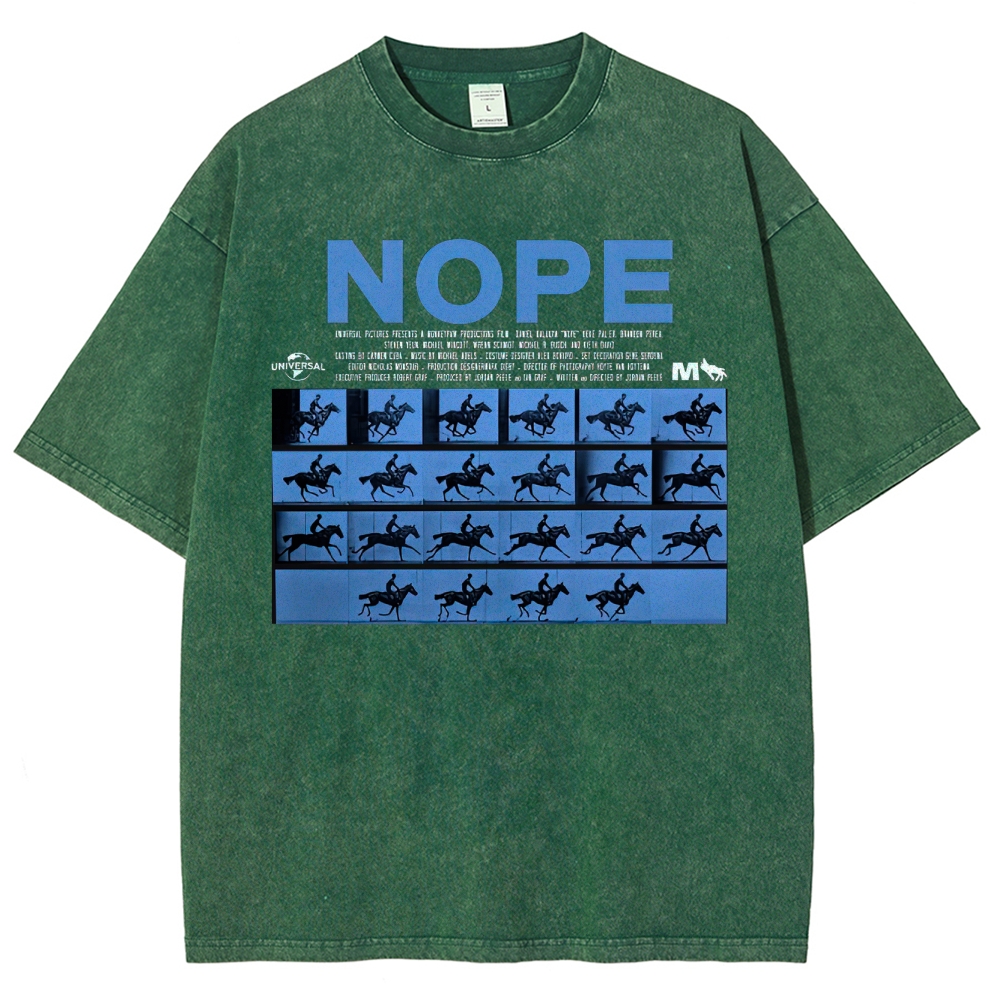 Sci-Fi Horror Western Graphic Retro Washed T-Shirt