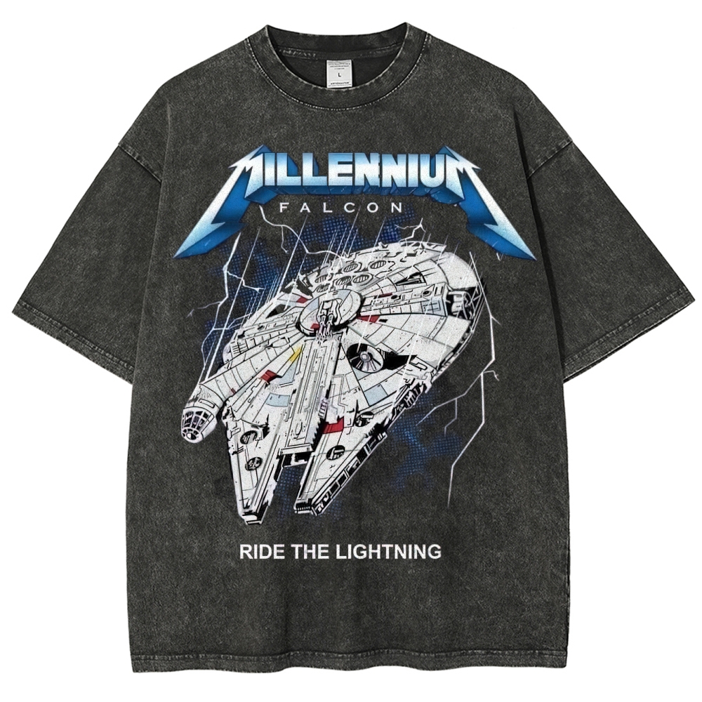 Sci-Fi Galactic Thunder Washed T-Shirt 