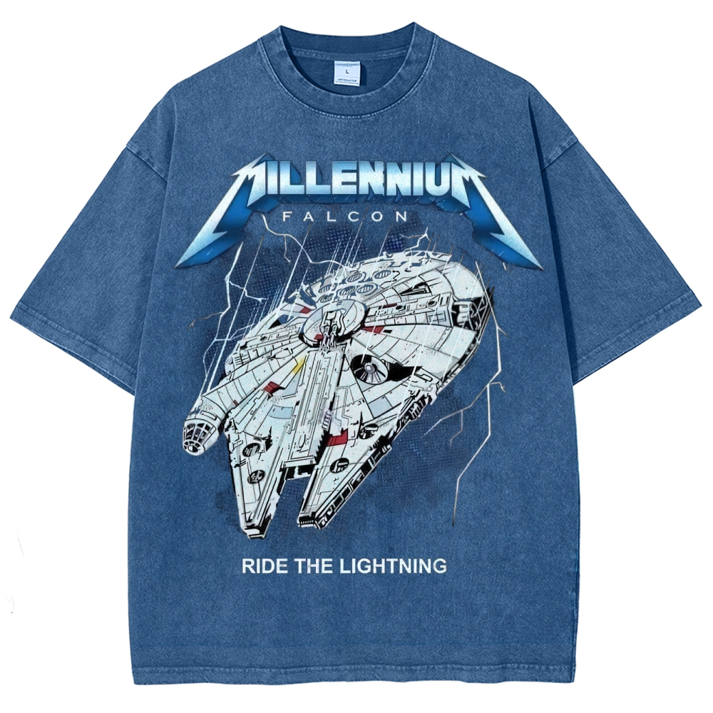 Sci-Fi Galactic Thunder Washed T-Shirt 
