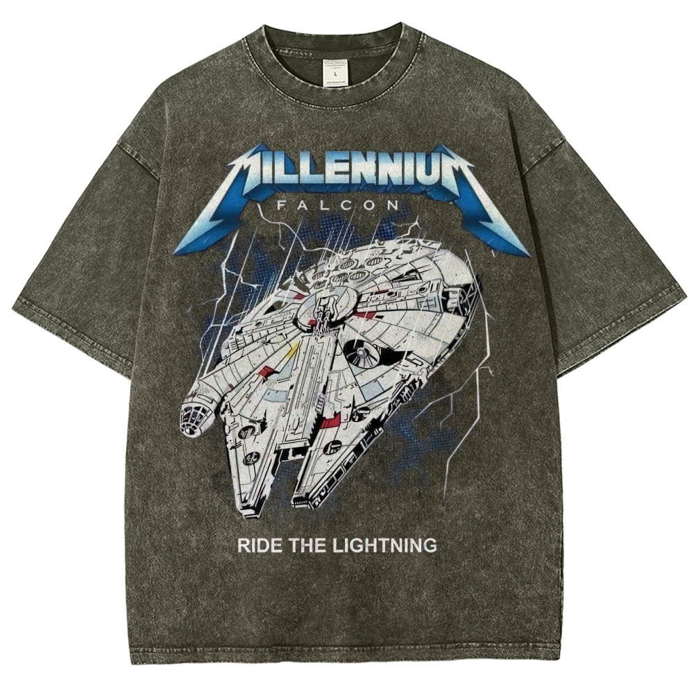 Sci-Fi Galactic Thunder Washed T-Shirt 