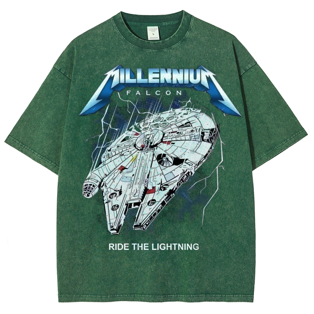 Sci-Fi Galactic Thunder Washed T-Shirt 