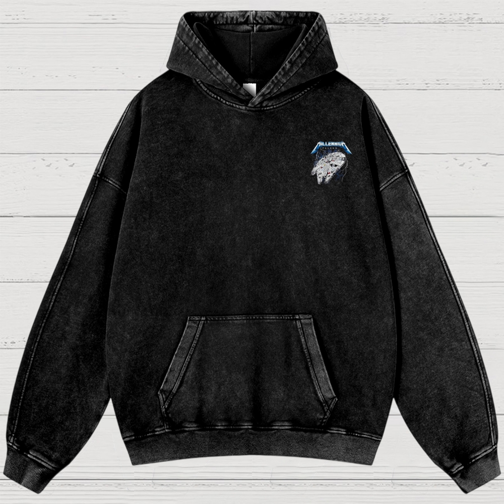 Sci-Fi Galactic Thunder Washed Hoodies