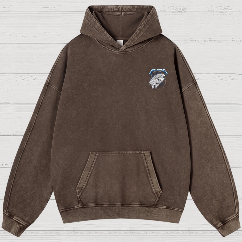 Sci-Fi Galactic Thunder Washed Hoodies