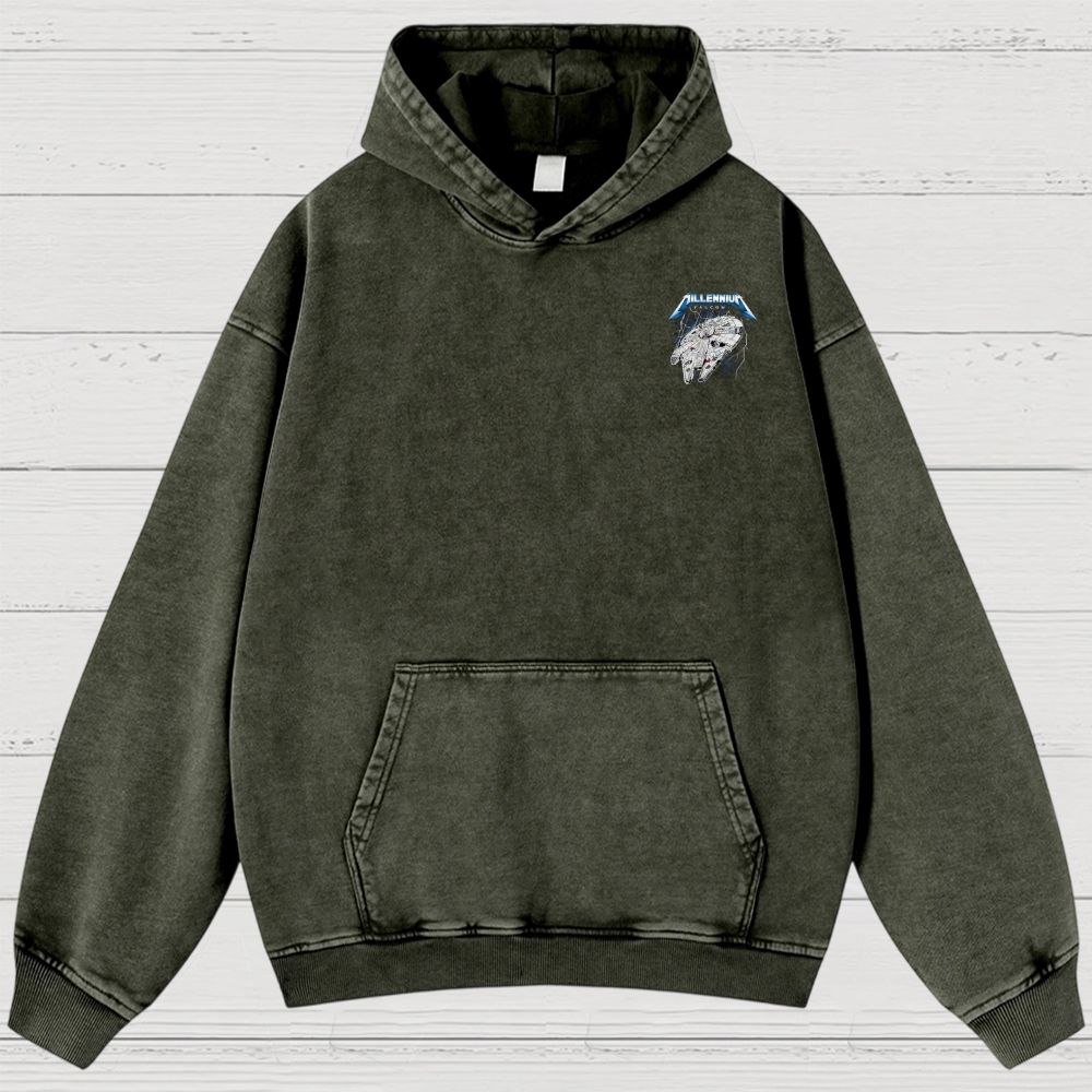Sci-Fi Galactic Thunder Washed Hoodies