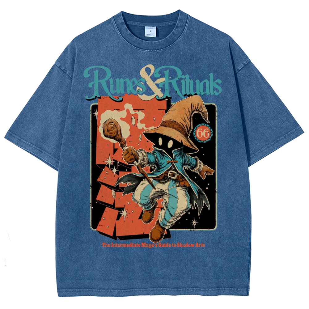 Fantasy Spellcaster Washed T-Shirt 