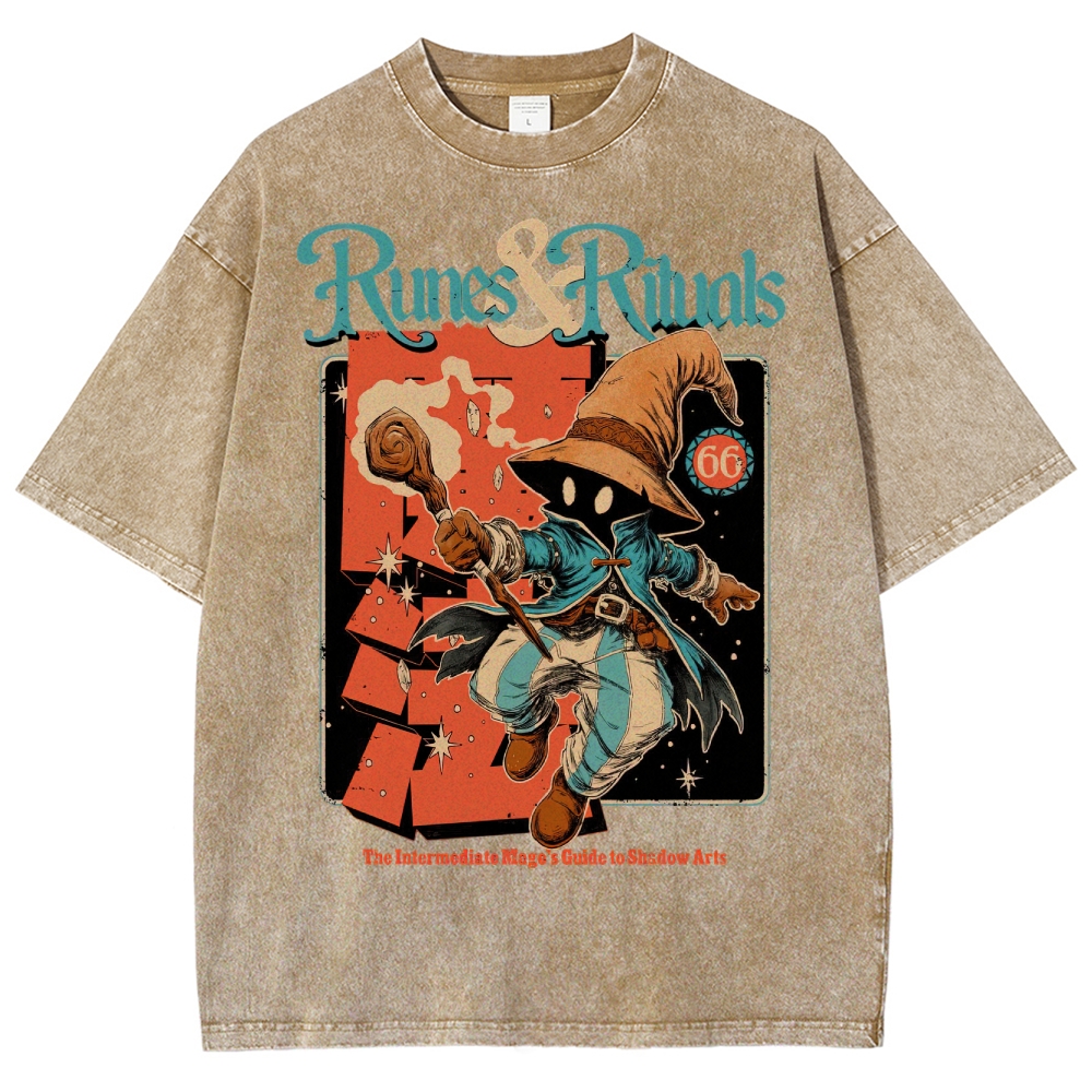 Fantasy Spellcaster Washed T-Shirt 