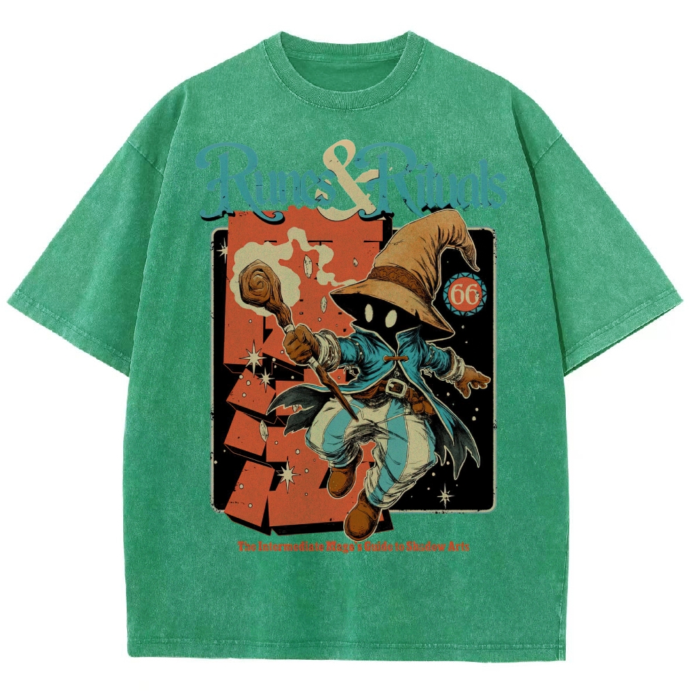 Fantasy Spellcaster Washed T-Shirt 
