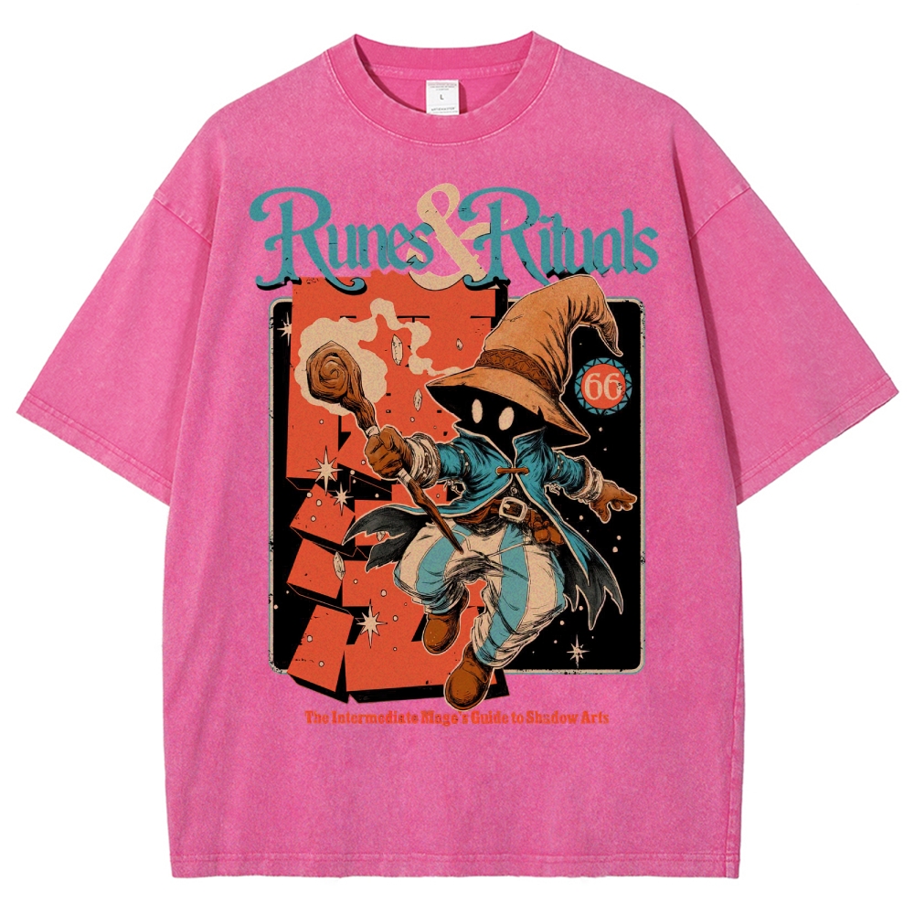 Fantasy Spellcaster Washed T-Shirt 