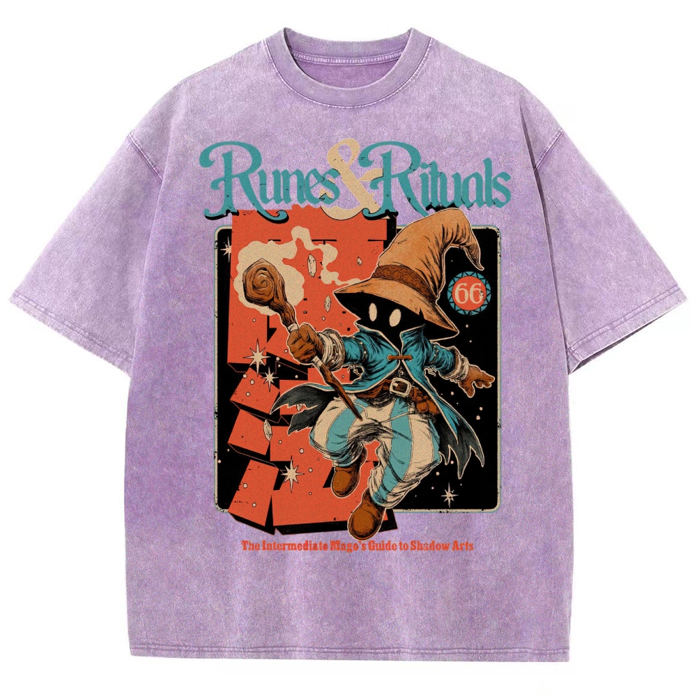 Fantasy Spellcaster Washed T-Shirt 