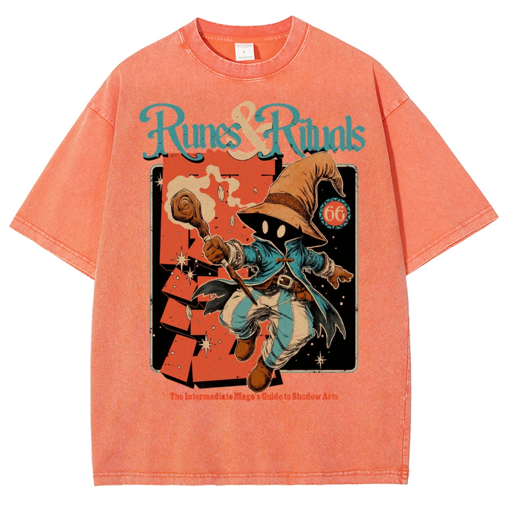Fantasy Spellcaster Washed T-Shirt 