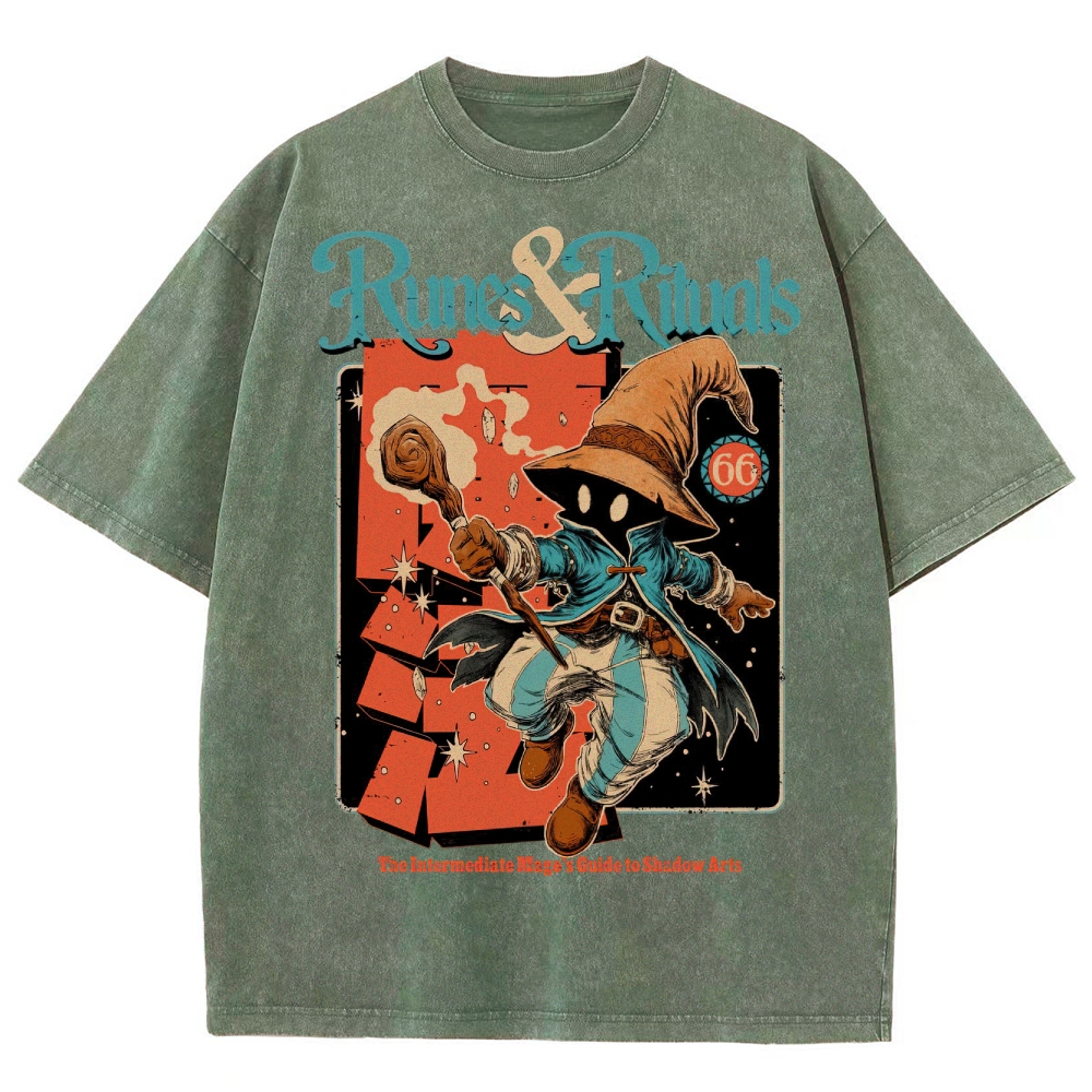 Fantasy Spellcaster Washed T-Shirt 