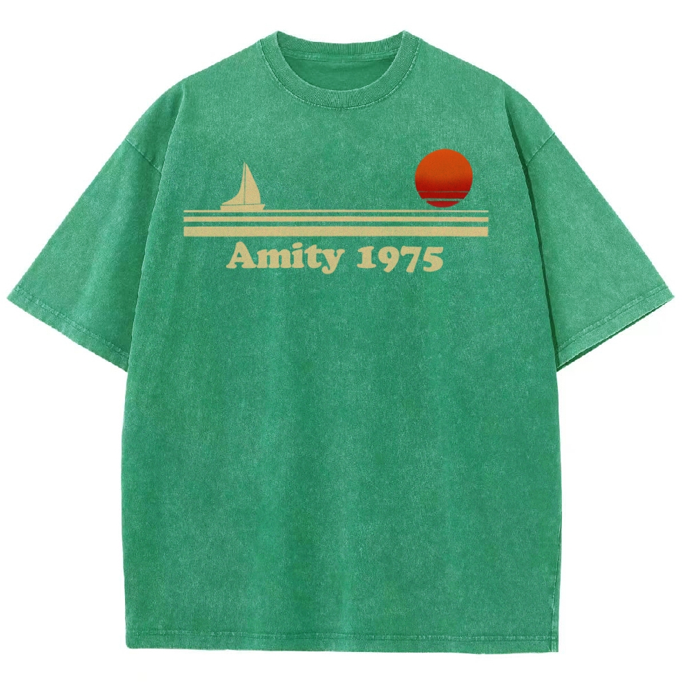 Amity 1975 Retro Coastal Washed T-Shirt 