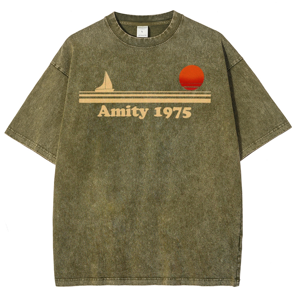 Amity 1975 Retro Coastal Washed T-Shirt 