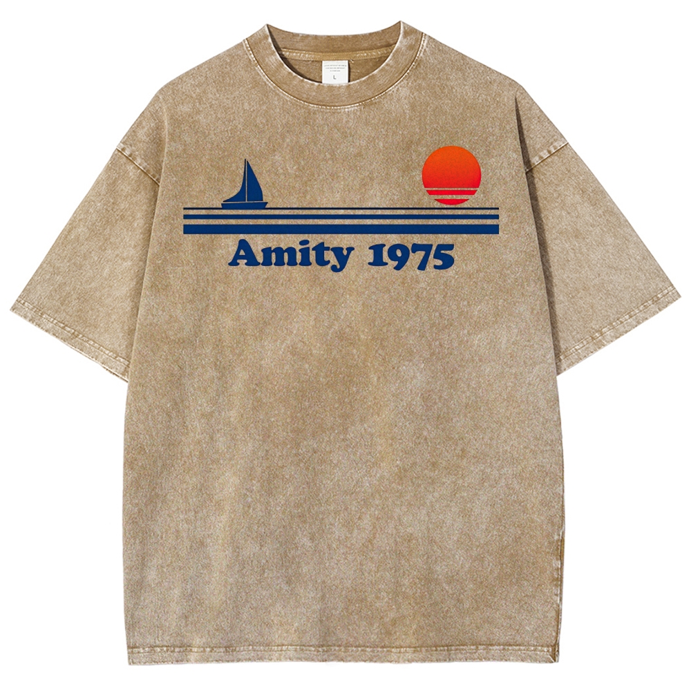 Amity 1975 Retro Coastal Washed T-Shirt 