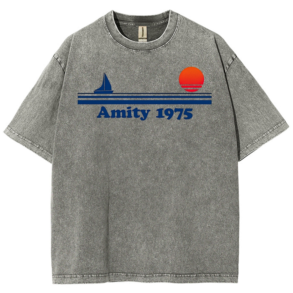 Amity 1975 Retro Coastal Washed T-Shirt 