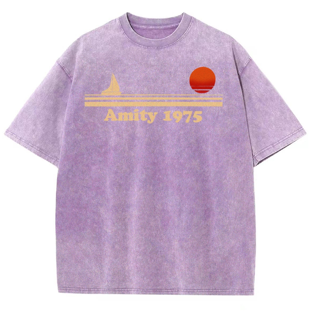 Amity 1975 Retro Coastal Washed T-Shirt 