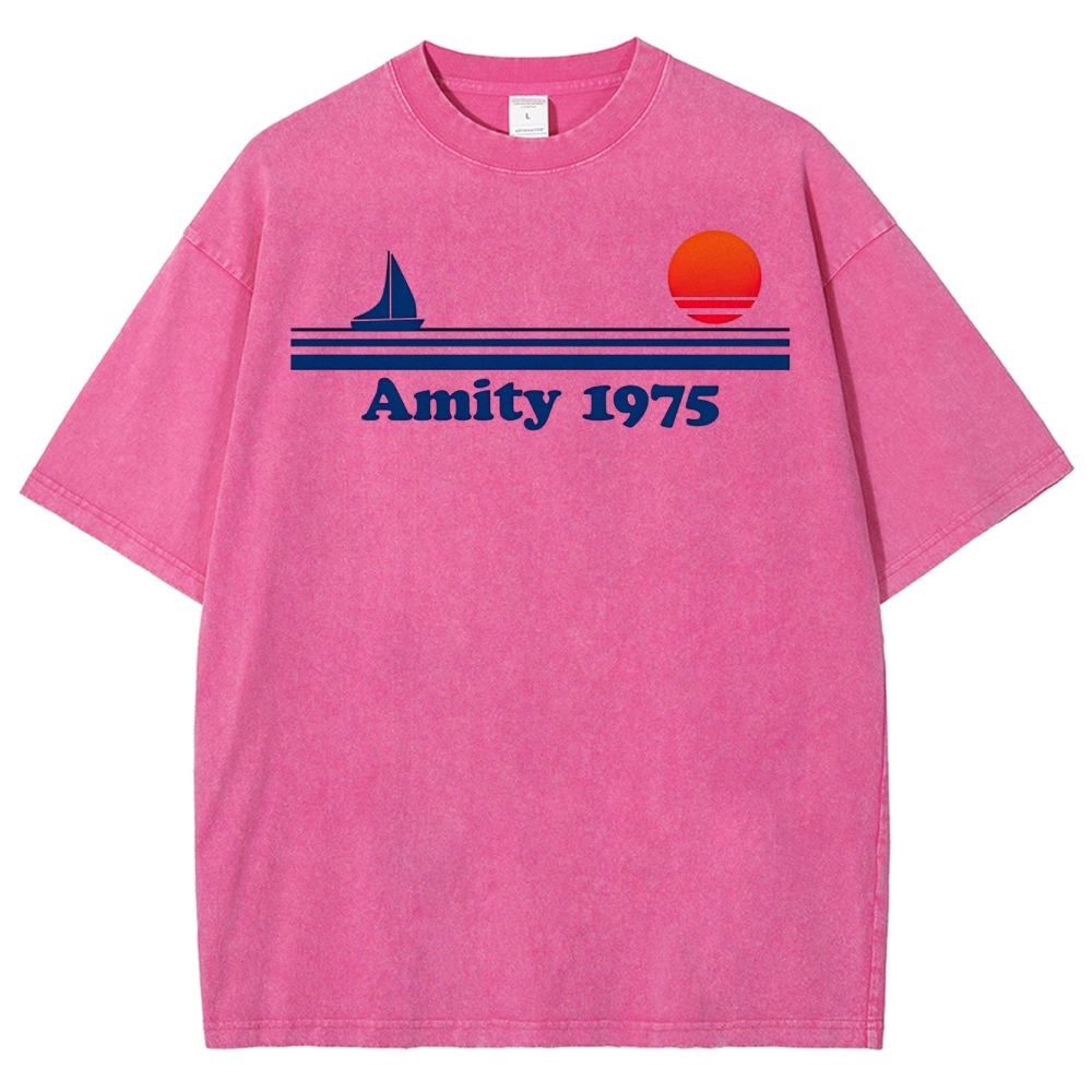 Amity 1975 Retro Coastal Washed T-Shirt 