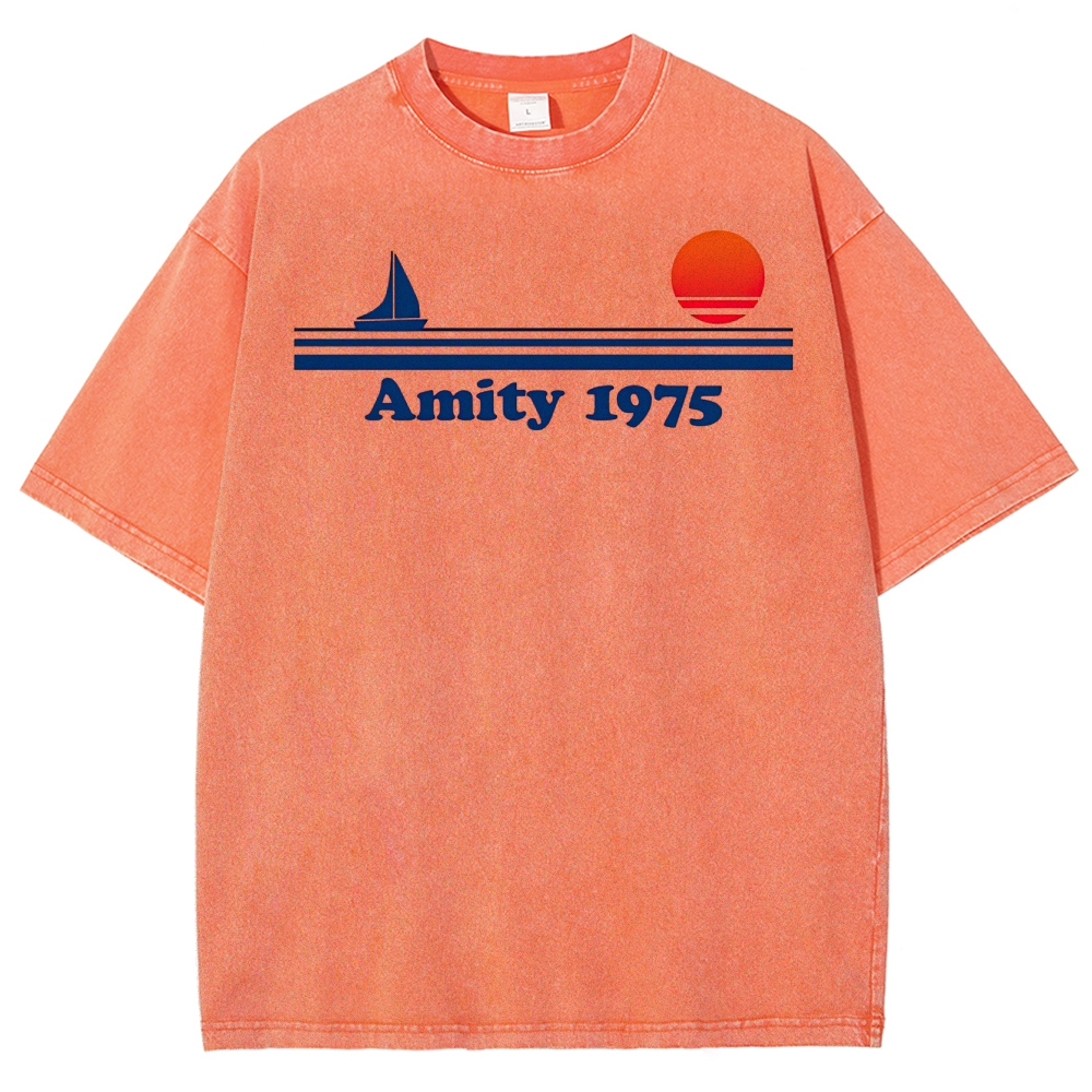 Amity 1975 Retro Coastal Washed T-Shirt 