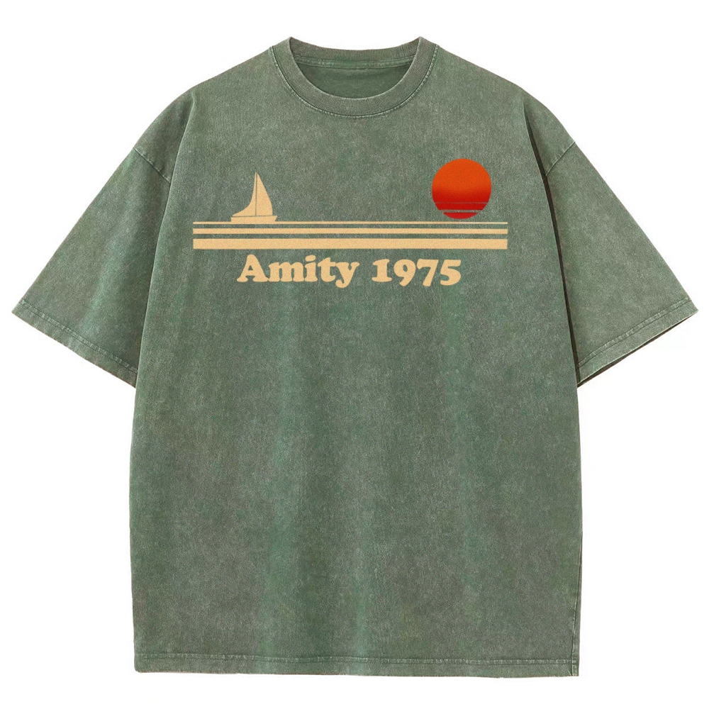 Amity 1975 Retro Coastal Washed T-Shirt 