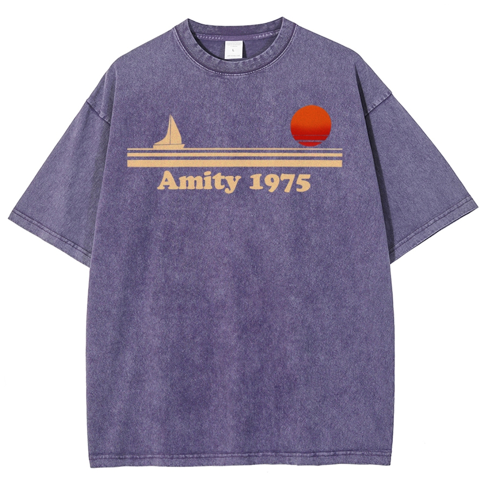 Amity 1975 Retro Coastal Washed T-Shirt 