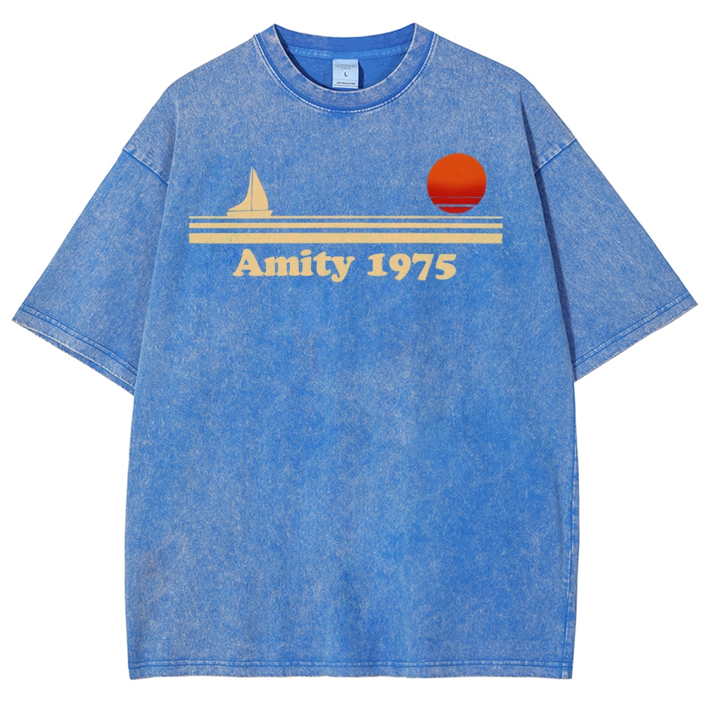 Amity 1975 Retro Coastal Washed T-Shirt 