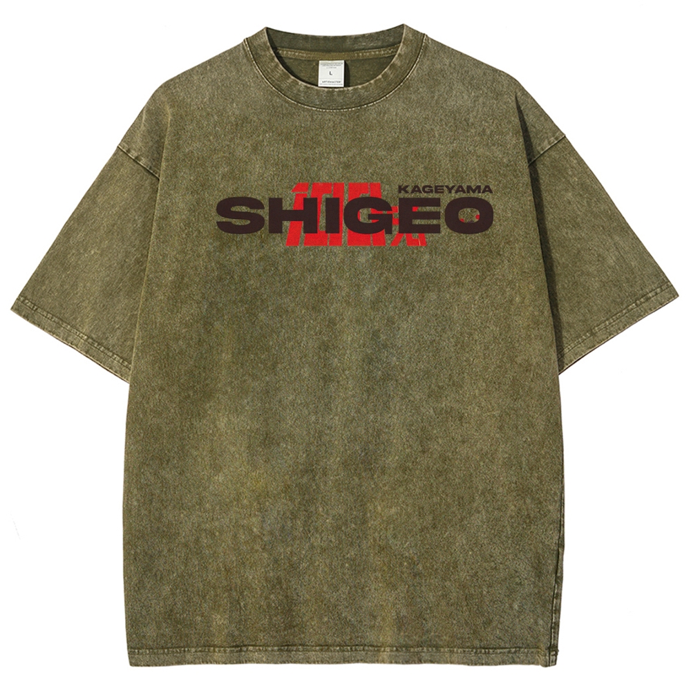 Supernatural Anime Character Graphic Retro Washed T-Shirt