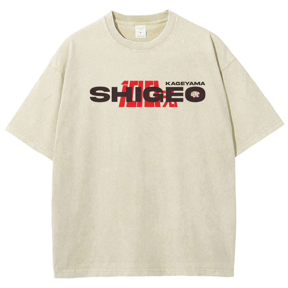 Supernatural Anime Character Graphic Retro Washed T-Shirt