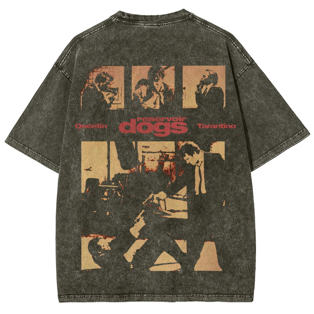 Crime Heist Drama Graphic Retro Washed T-Shirt