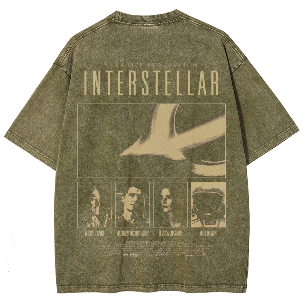 Cosmic Sci-Fi Epic Graphic Retro Washed T-Shirt