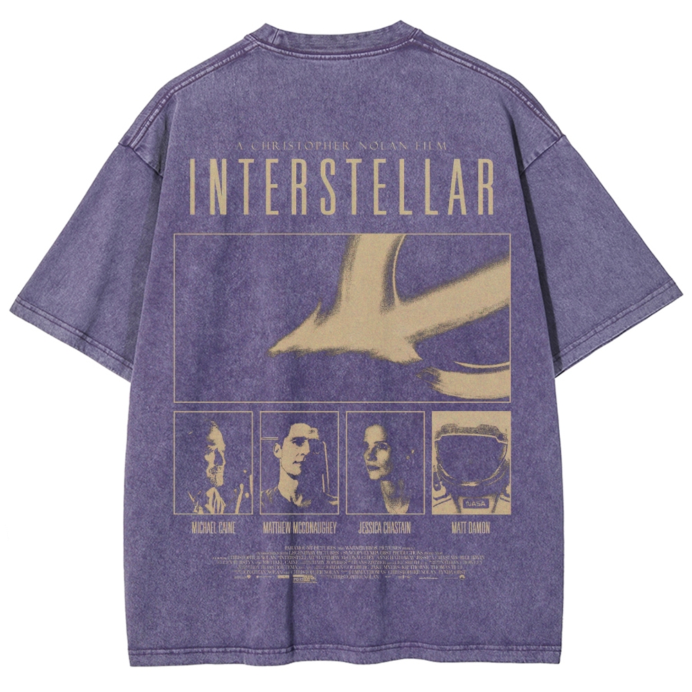 Cosmic Sci-Fi Epic Graphic Retro Washed T-Shirt