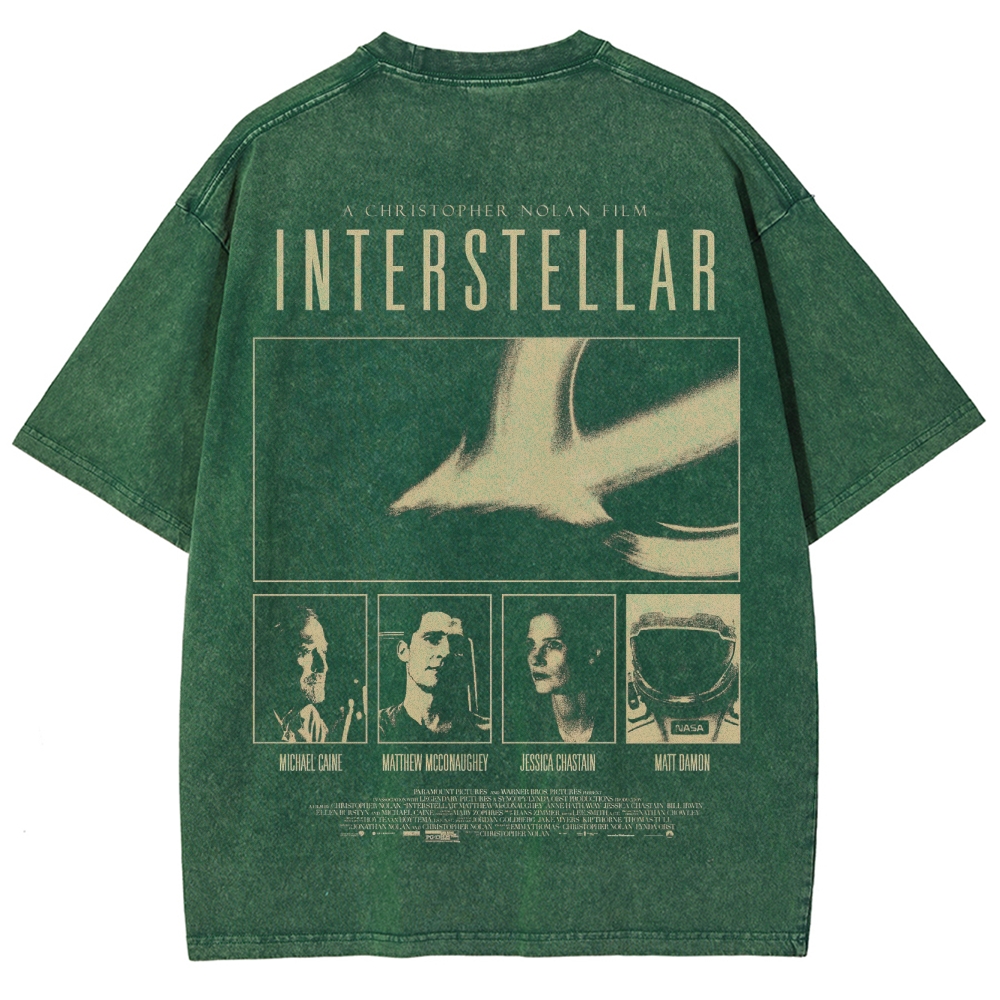 Cosmic Sci-Fi Epic Graphic Retro Washed T-Shirt