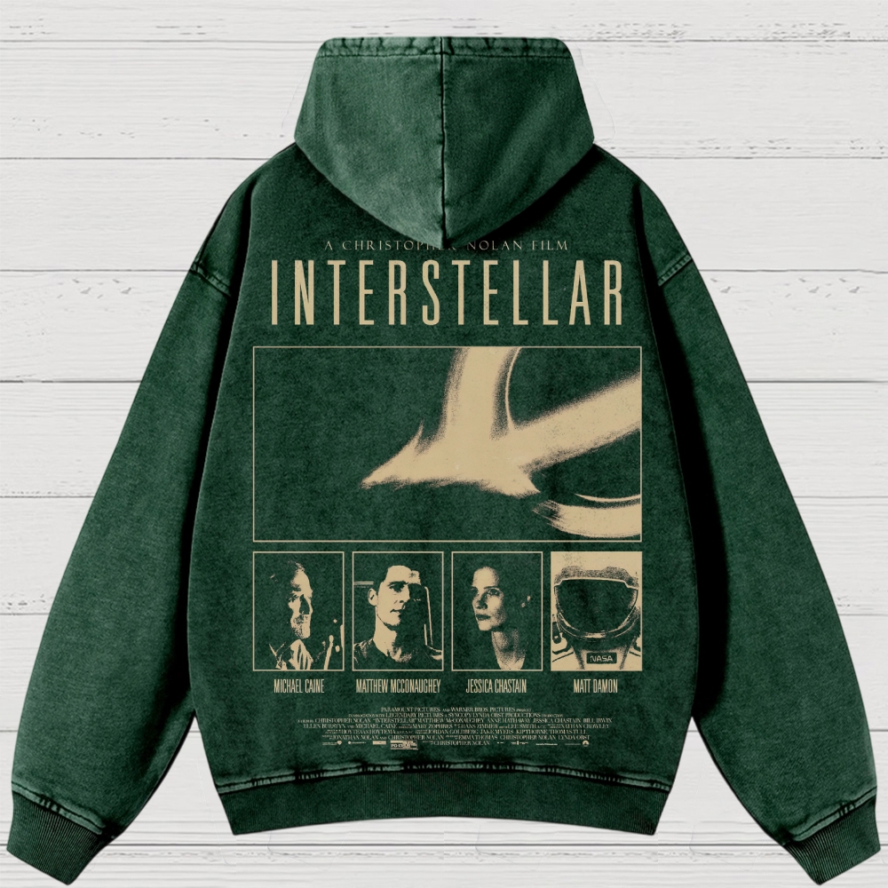 Cosmic Sci-Fi Epic Graphic Retro Washed Hoodies
