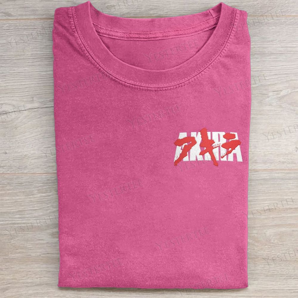 Neo-Tokyo Vibes Embroidered Washed T-shirt