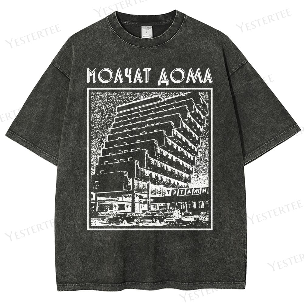 Brutalist Echo  Washed T-Shirt