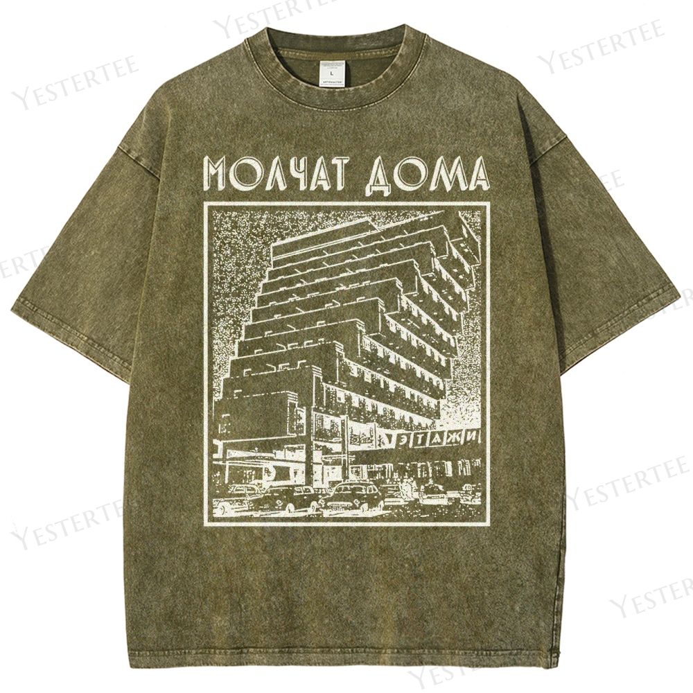 Brutalist Echo  Washed T-Shirt