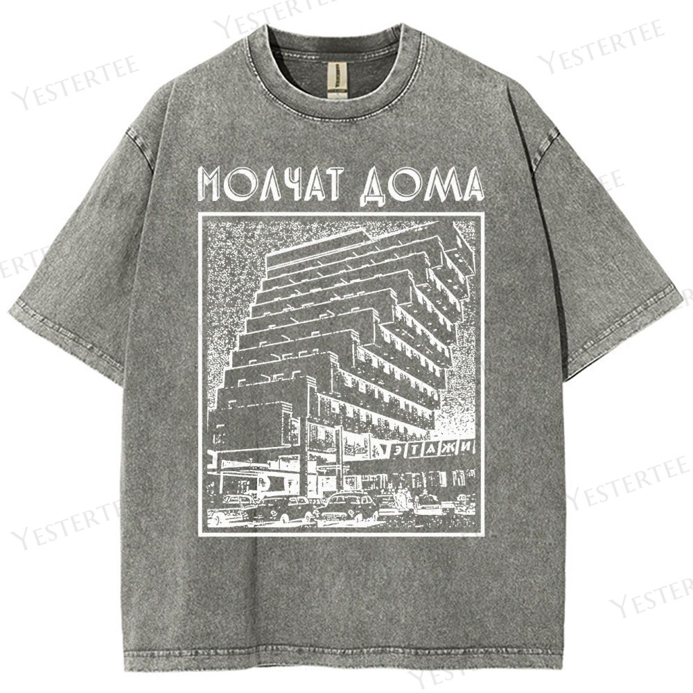 Brutalist Echo  Washed T-Shirt