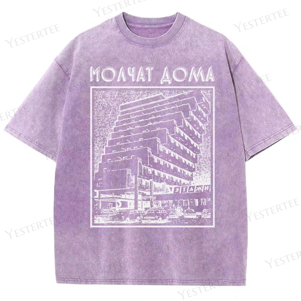 Brutalist Echo  Washed T-Shirt