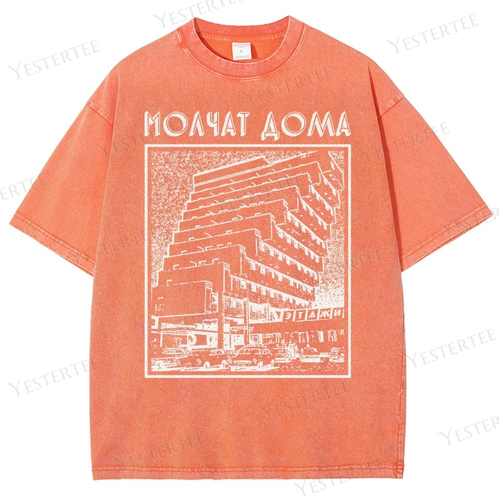 Brutalist Echo  Washed T-Shirt