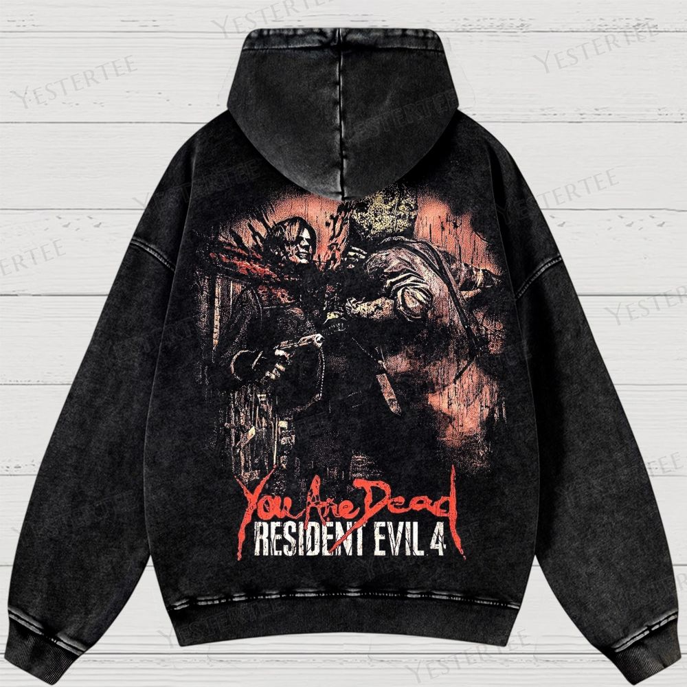 Survival Horror Tribute Washed Hoodies 
