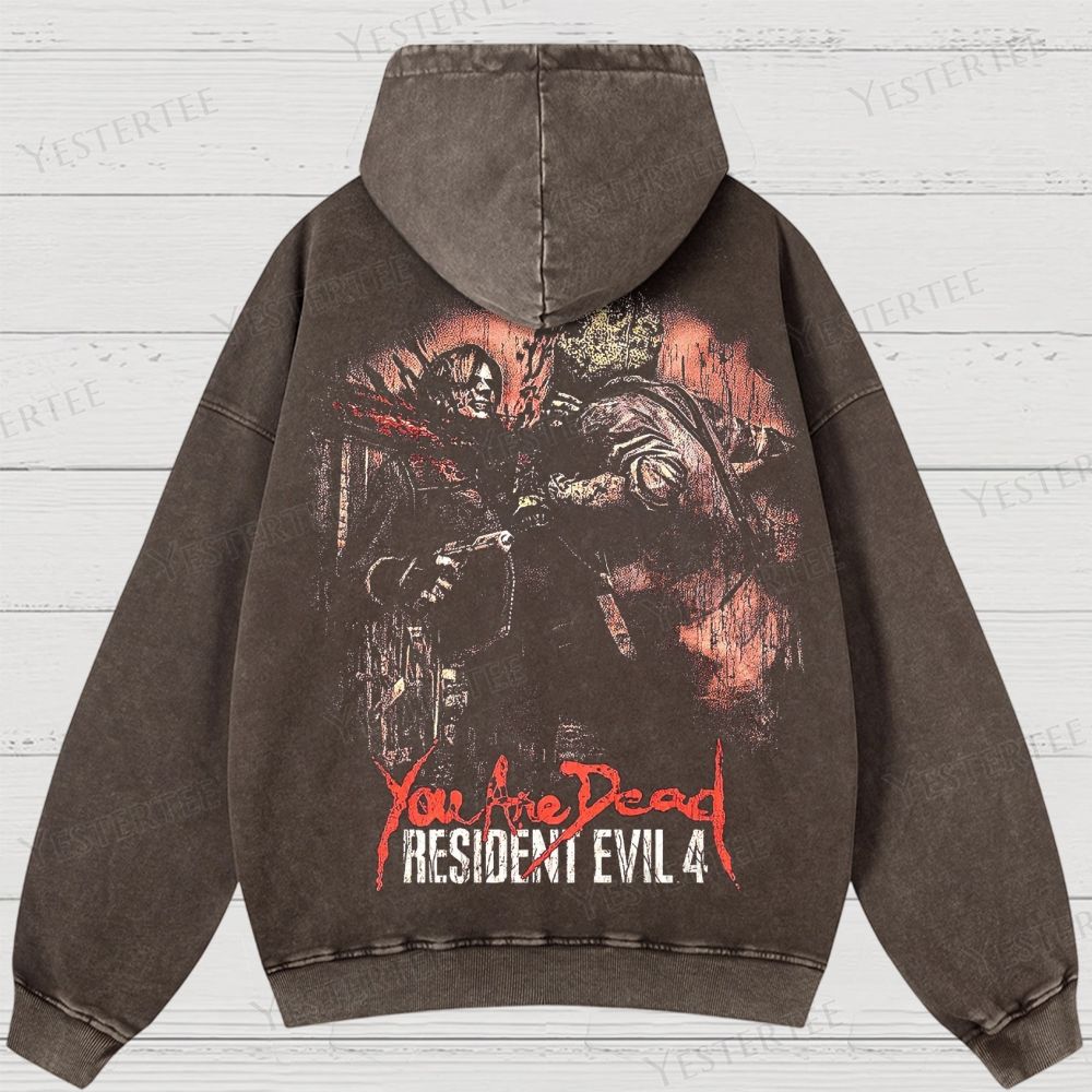 Survival Horror Tribute Washed Hoodies 