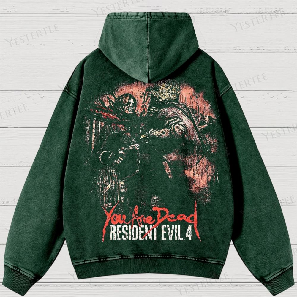 Survival Horror Tribute Washed Hoodies 